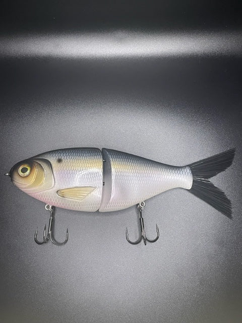 8" Dark Blue Shad (Black Tail)