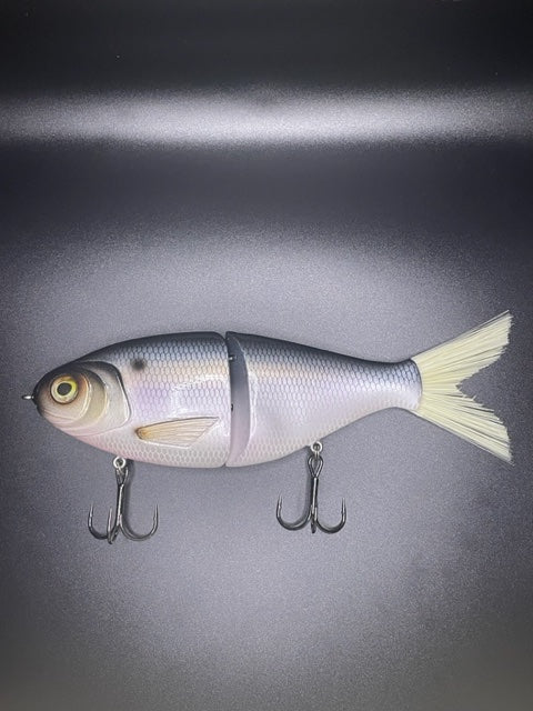 8" Dark Blue Shad (Blonde Tail)